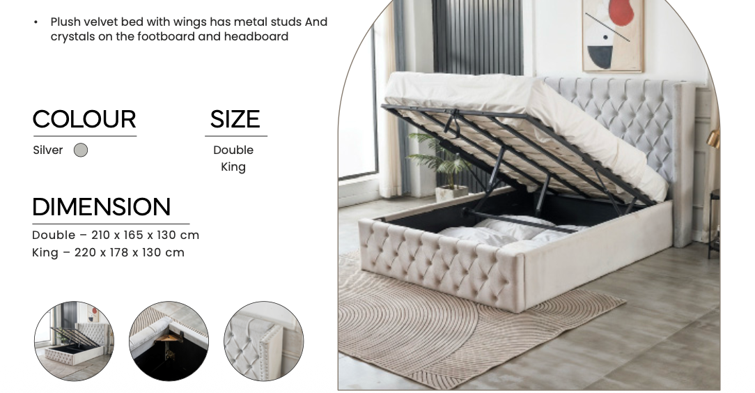 koreena bed (Double and King size)